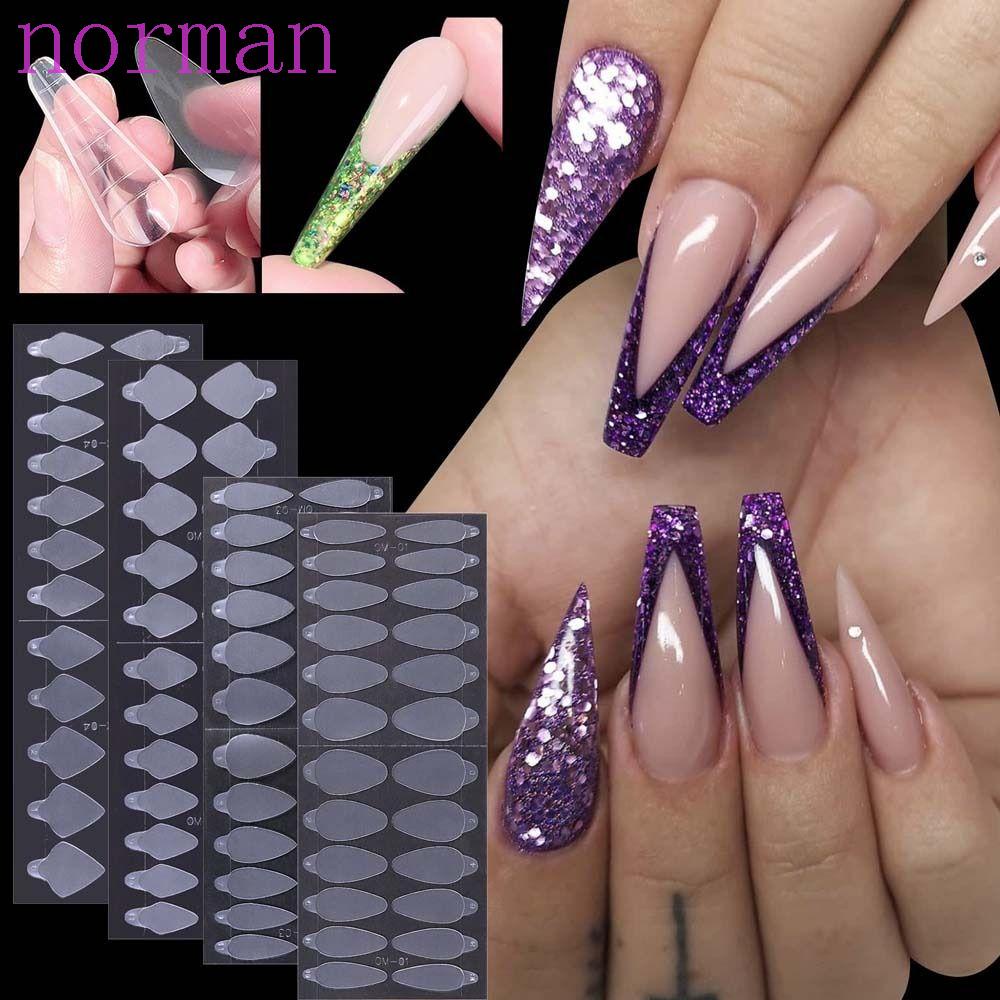 Miếng Dán Móng Tay Bằng Poly Kiểu Pháp Độc Đáo Thời Trang