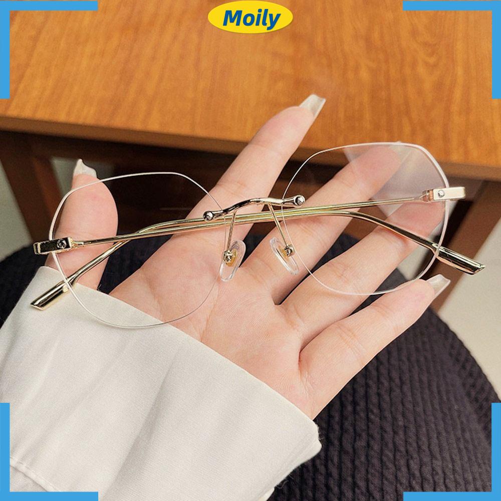 MOILYVN Kính Đọc Sách Nữ Không Gọng Chống Tia Sáng Xanh