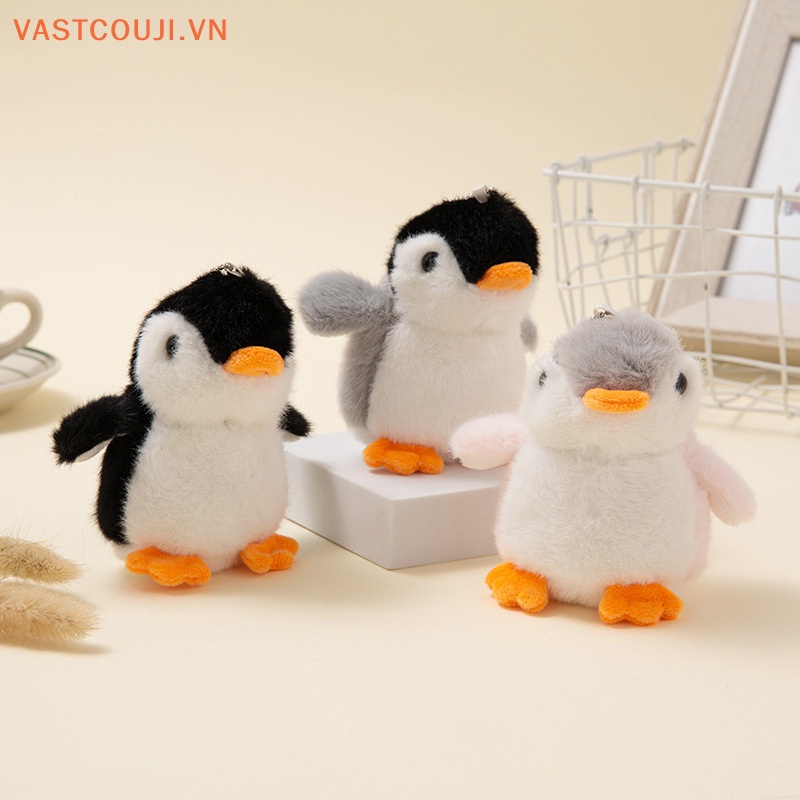 Móc Khóa Hình Chim Cánh Cụt Nhồi Bông Đáng Yêu