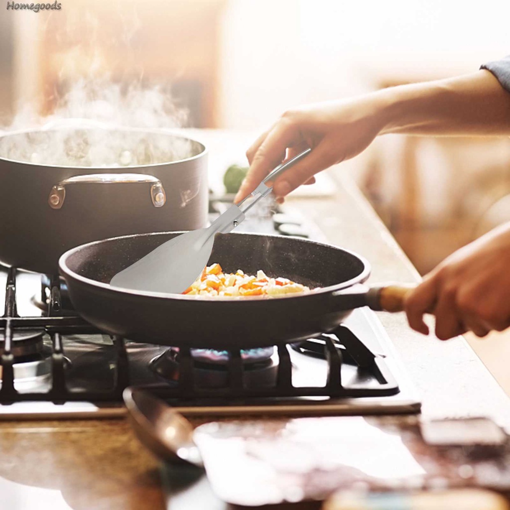 Xẻng Nướng Thức Ăn Bằng Thép Không Gỉ Có Thể Gấp Gọn Tiện Dụng