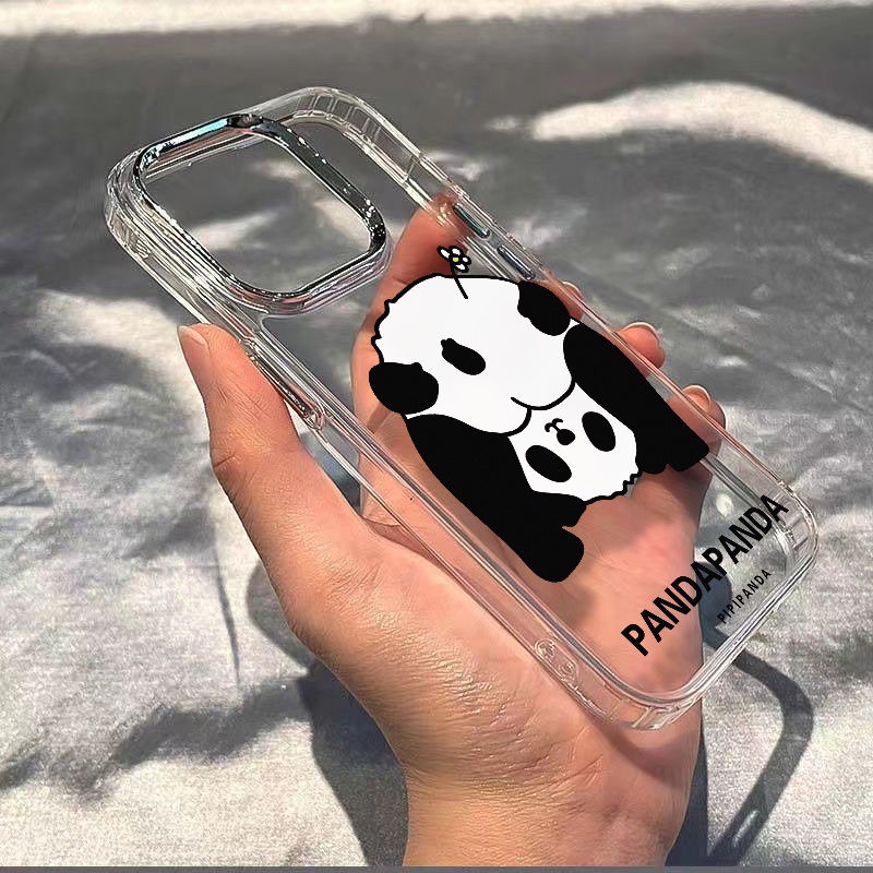 ✅Ốp Điện Thoại Mềm Chống Sốc In Hình Gấu Trúc Cho iPhone127 813plus 14pro / max 11 85VP