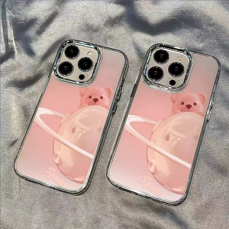 ✅Ốp Điện Thoại Mềm Hình Gấu Và Hành Tinh Cho Apple iPhone max814pro plus7 7 814Pro121311Chống Sốc Đơn Giản / T6Tii T6TI