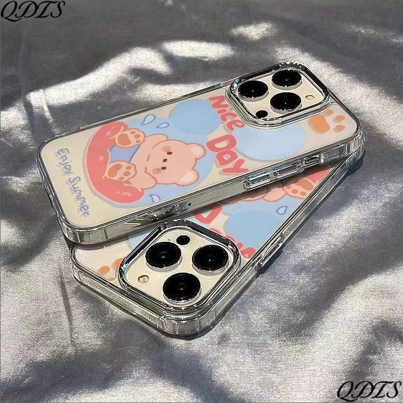 ✅Ốp Điện Thoại Dẻo Họa Tiết Chú Gấu Nhỏ Dễ Thương Chống Sốc Cho Iphone11 13plus 14proins 8 Iphone12 / max 7
