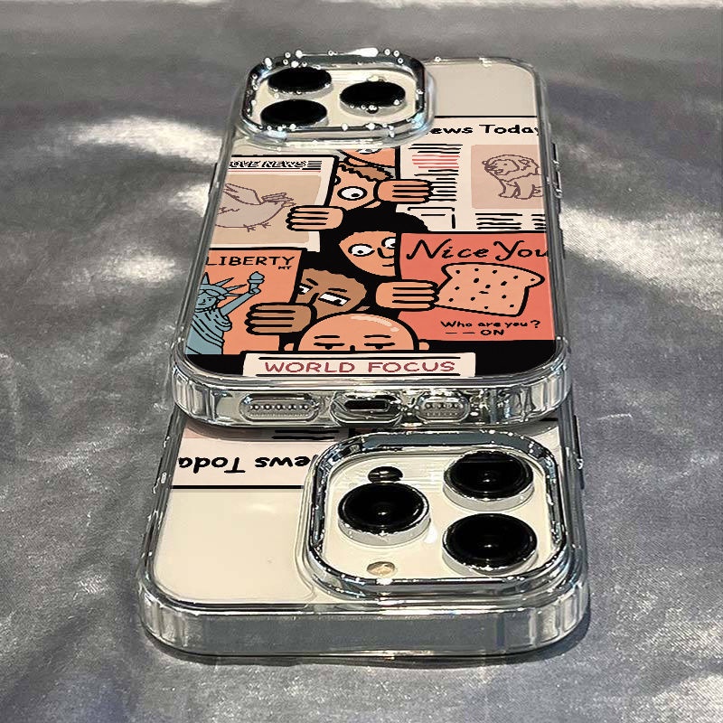 ✅Ốp Điện Thoại Mềm Chống Sốc Kiểu Dáng Đơn Giản 7DJN Cho Iphone 117Max14Pro 12Plus 138