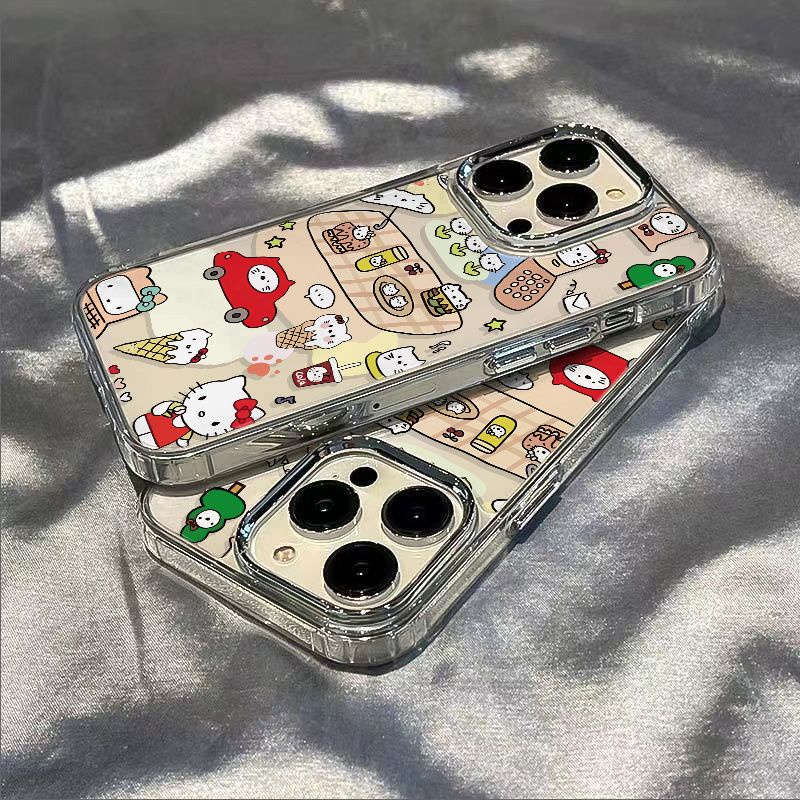 ✅Ốp Điện Thoại Mềm Chống Sốc Hình Mèo Màu Đỏ Cho Iphone 13 max7 118 14pro 12 2IAZ