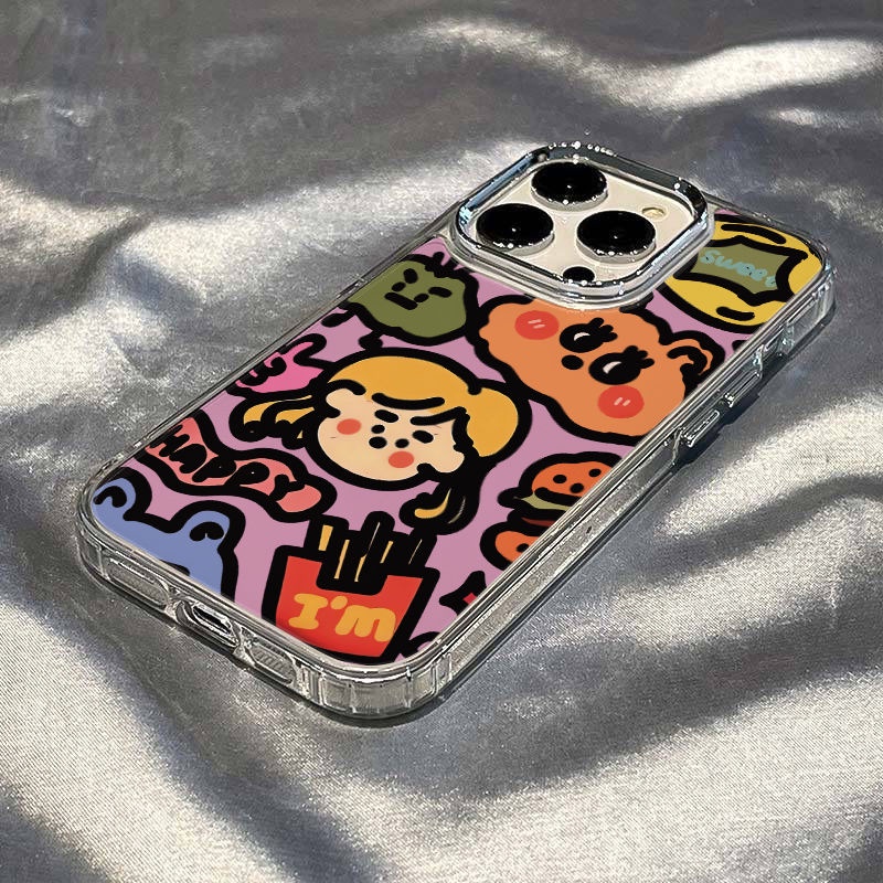 ✅Ốp Điện Thoại Mềm Chống Sốc Họa Tiết Graffiti 137 Cho Iphone max11 814pro / Apple plusiPhone12 KRPZ