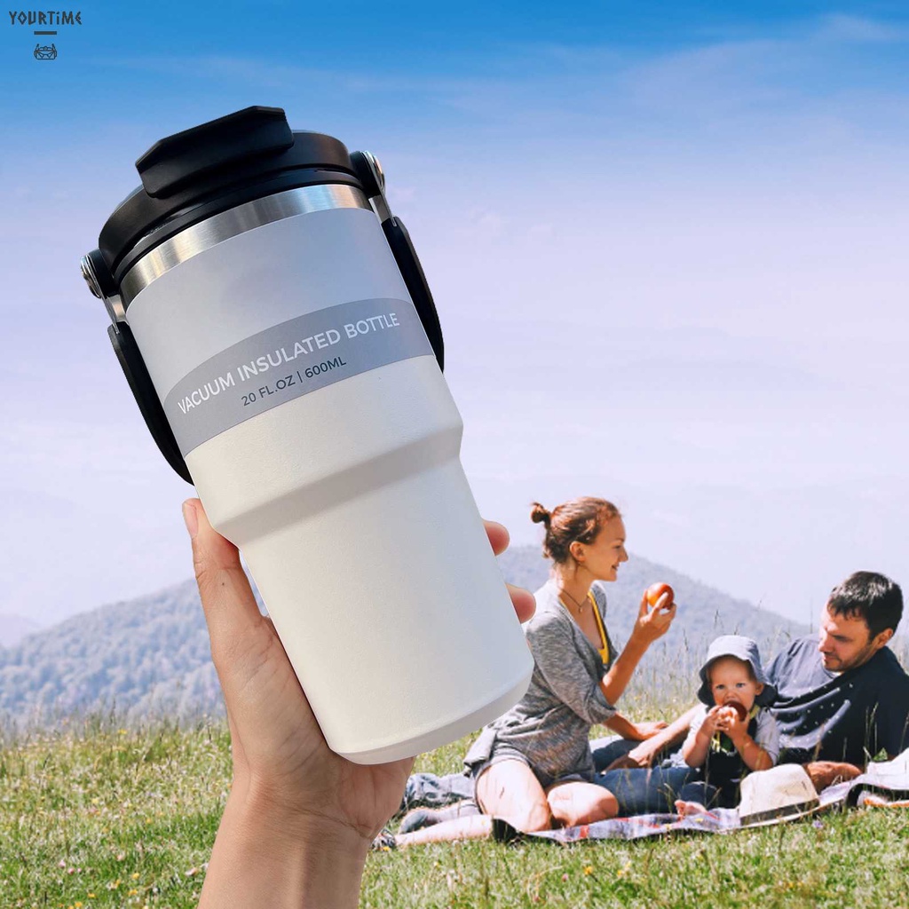 Cốc Uống Nước Hai Lớp 600 / 750 / 900ml Tiện Dụng Cho Gia Đình / Văn Phòng