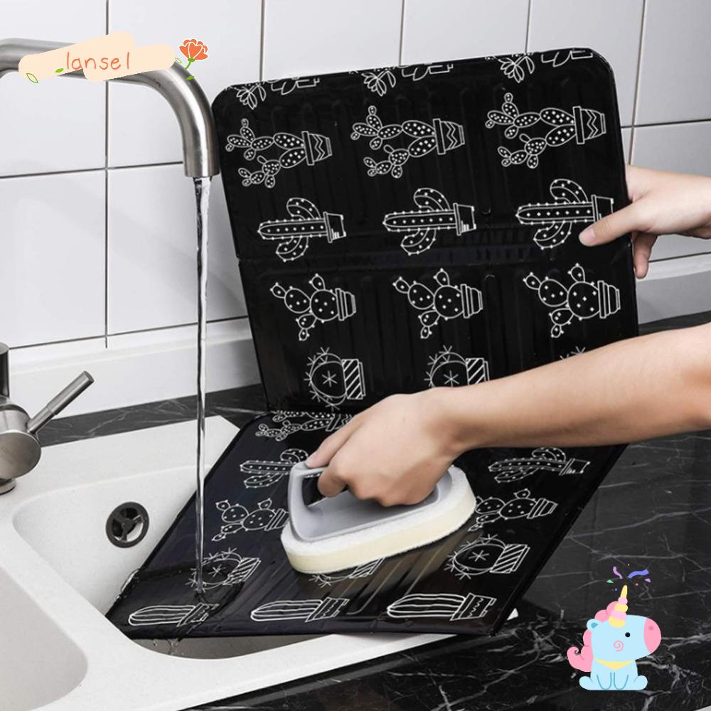 Tấm Chắn Bảo Vệ Bếp Ga Họa Tiết Cây Xương Rồng Có Thể Gập Lại Tiện Dụng