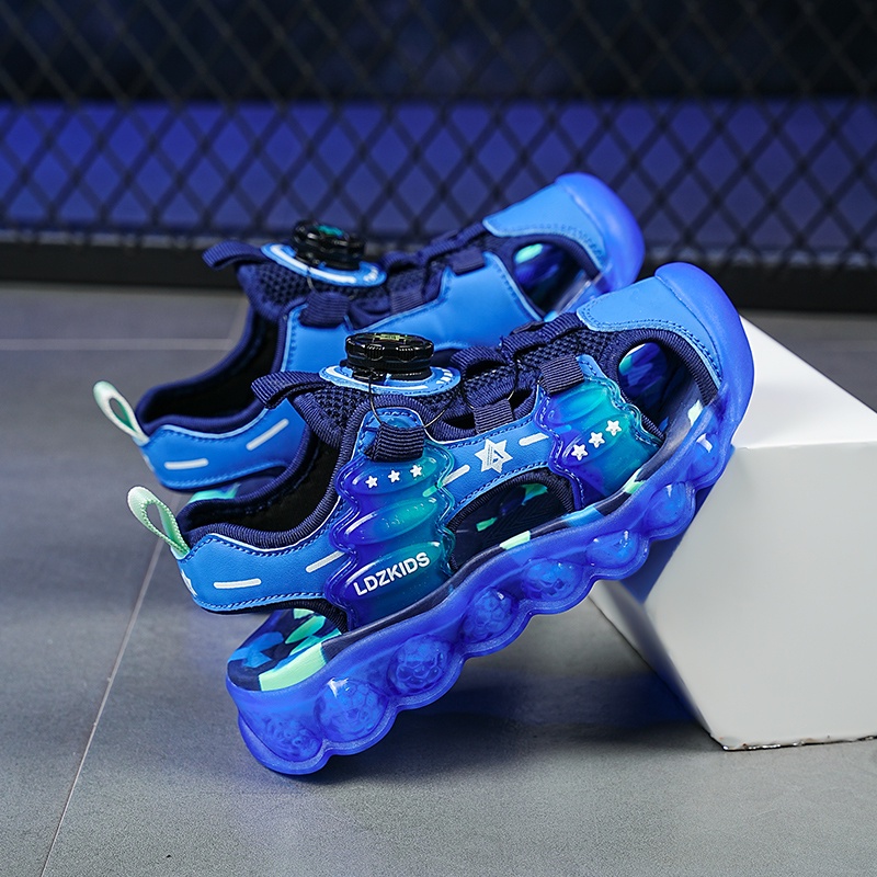 Xăng đan Da Chống Trượt Thoải Mái Thời Trang Đi Biển Mùa Hè Cho Bé Trai Và Gái