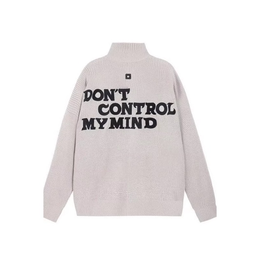 Áo Sweater Dệt Kim Tay Dài Dáng Rộng Thêu Họa Tiết Kiểu Retro Đường Phố Cho Nam Cỡ S-3XL Thẻ