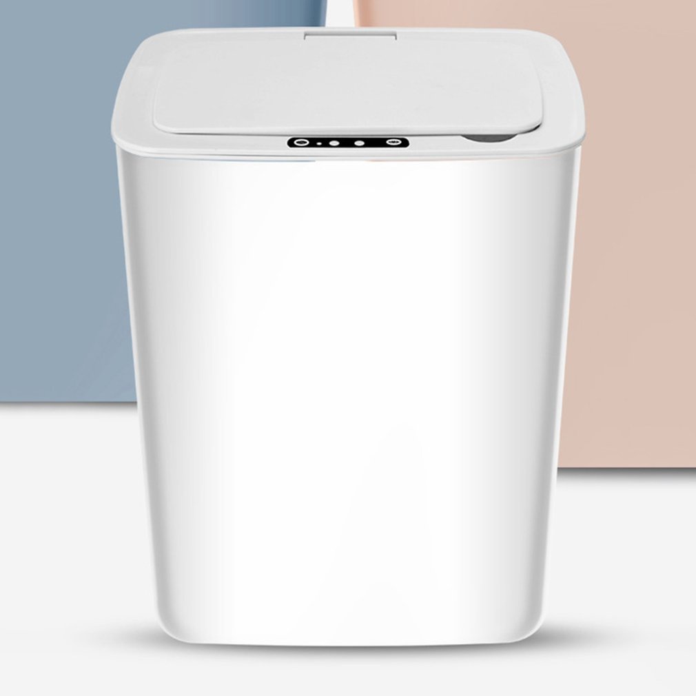=Christmas=12L Garbage Can Rubbish Bucket Motion Sensor Touchless Inductive Waste Baskets