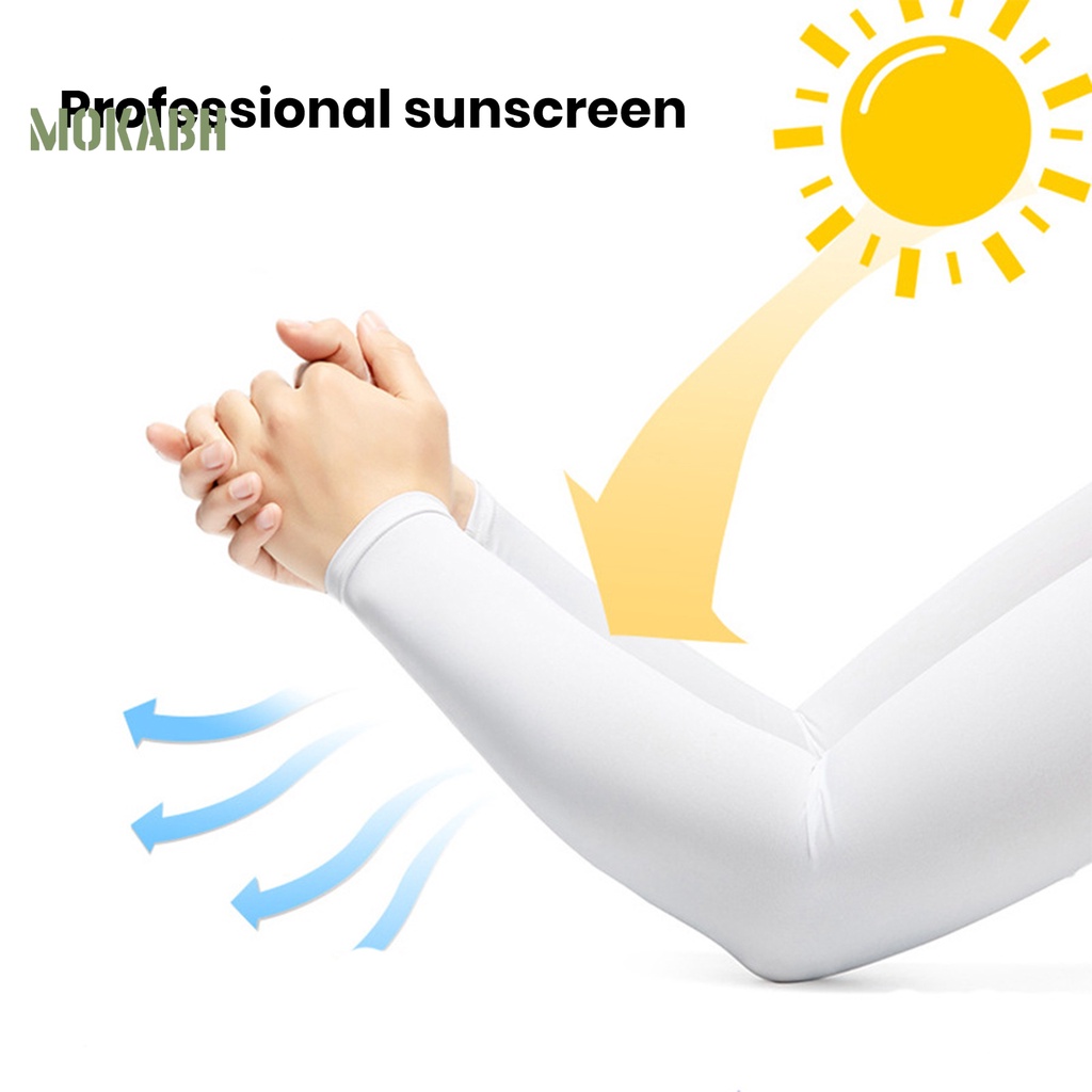 1 Cặp Găng Tay Chống Trượt Bằng Vải Lụa Lạnh Mỏng Độ Co Giãn Cao Màu Sắc Đơn Giản