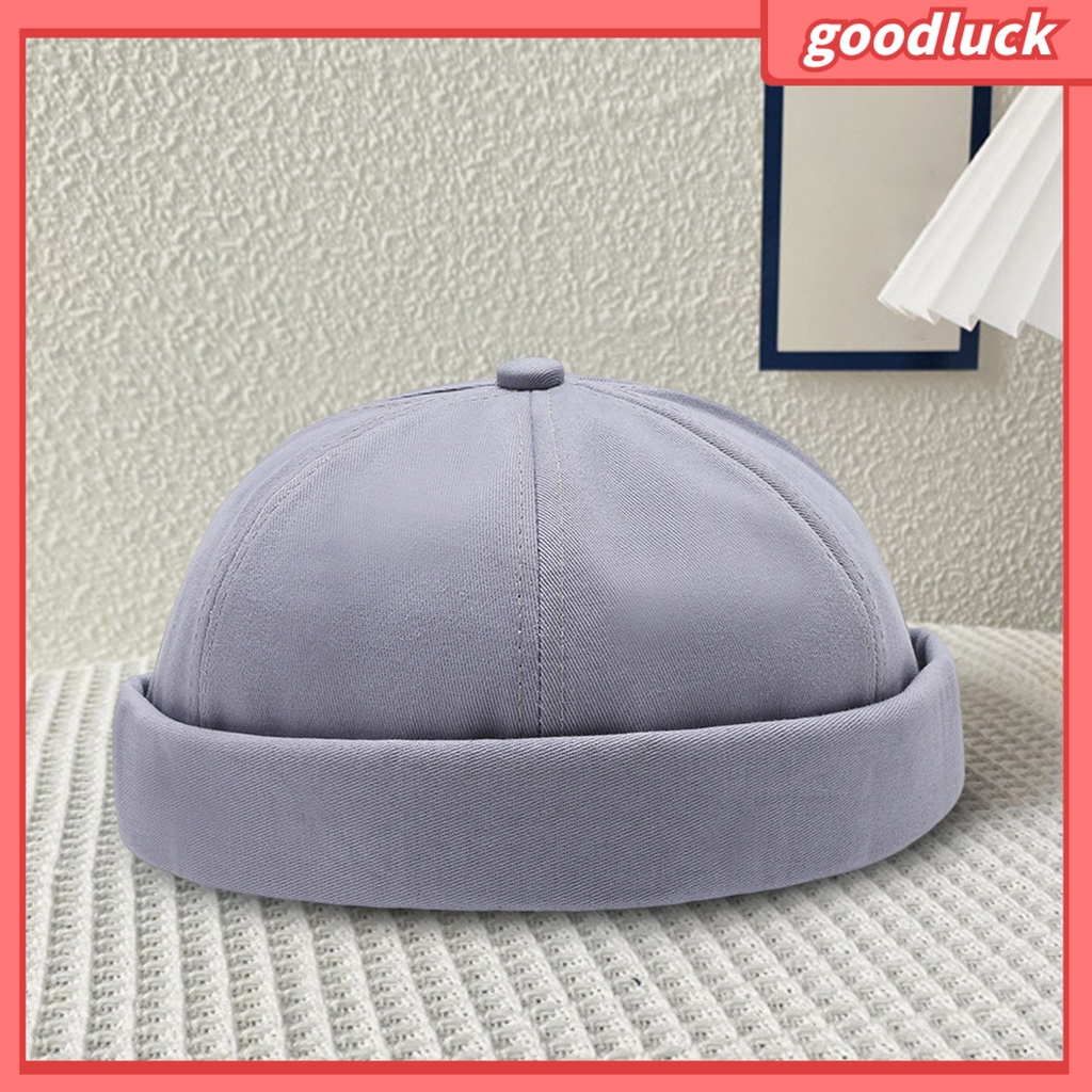 [GLO] Mũ Beanie Màu Trơn Không Vành Thoáng Khí Trang Trí Đường Phố Hip Hop Đường Phố Cho Nam Và Nữ