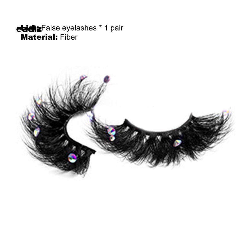 1 Cặp Lông Mi Giả CADI Dài Đính Đá Tự Nhiên Dành Cho Nữ