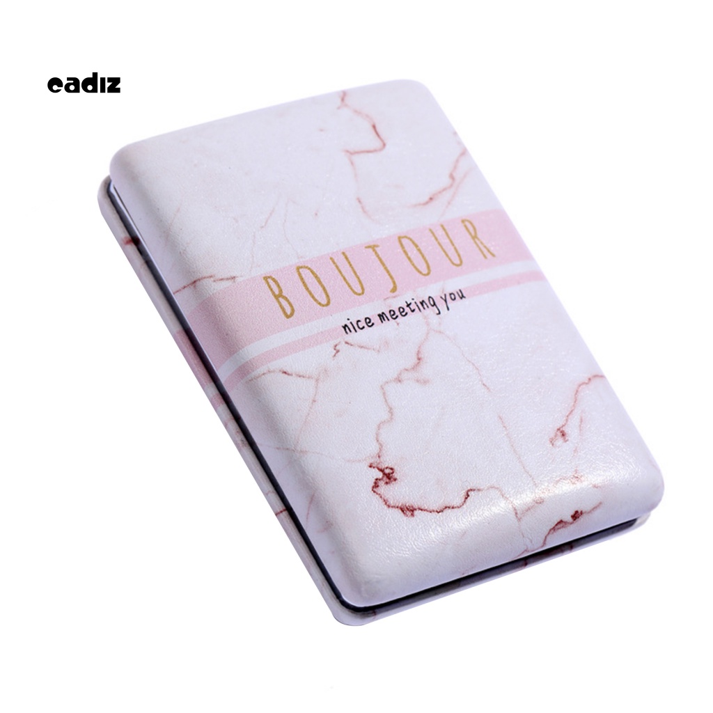 Gương Trang Điểm CADI Bằng Da Giả Nắp Gập Tiện Dụng Mang Theo Du Lịch