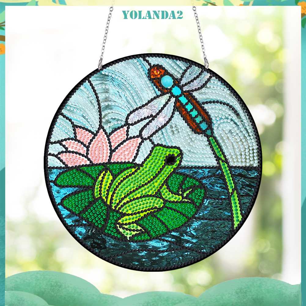 Bộ Tranh Đính Đá DIY Mặt Kính Giả Kim Cương Treo Tường Trang Trí Nhà Ở