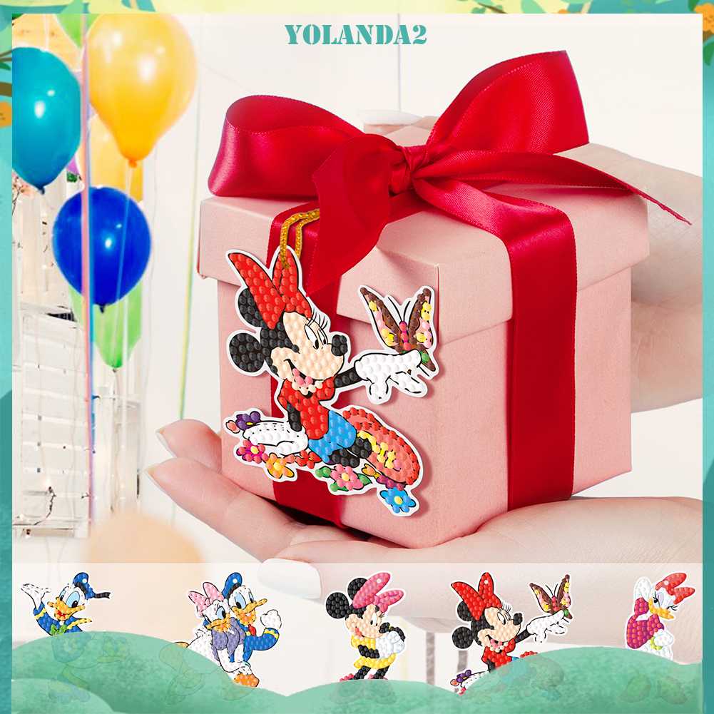 Bộ 10 Mặt Dây Chuyền Kiểu Hoạt Hình Đính Đá Tròn Tự Làm Dễ Thương