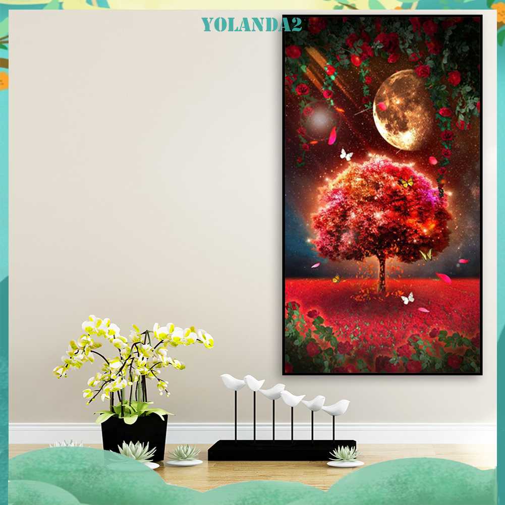 Tranh Đính Đá Kim Cương Toàn Bộ 5D DIY Hình Vẽ Phong Cảnh Trang Trí Nhà Cửa