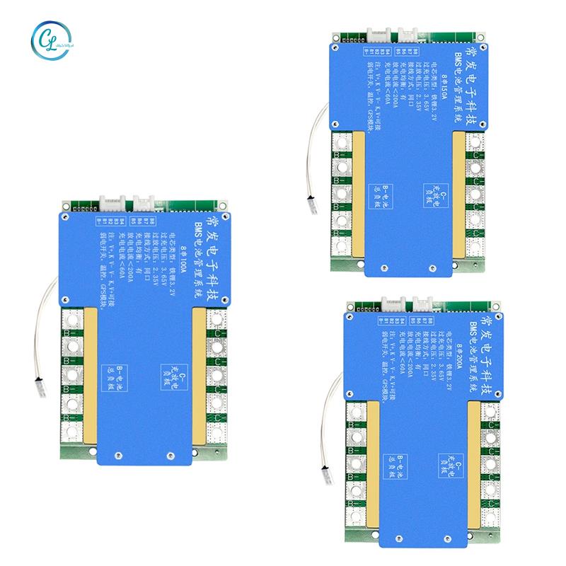 Bảng Mạch Bảo Vệ Pin Lithium 8S 24V Với Bộ Điều Khiển Nhiệt Độ Hóa BMS