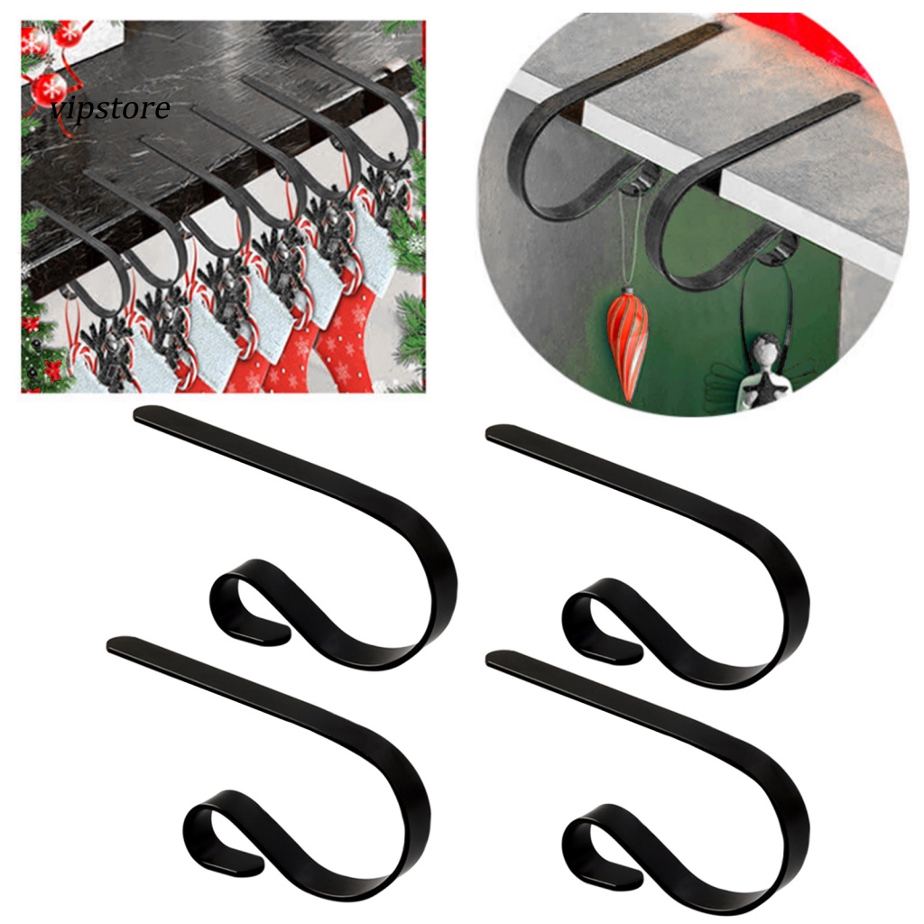 Bộ 6 Giá Đỡ Vớ Giáng Sinh Bằng Kim Loại Chống Trượt Chịu Lực Tốt
