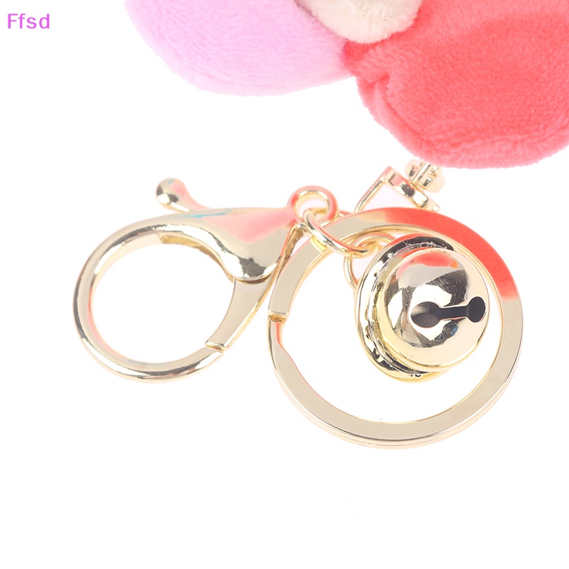 {Ffsd} Móc Khóa Xe Hơi Hình Mèo Đi Mưa Hoa Hướng Dương Bằng Lông Tinh Tế Dễ Thương Cho Nữ *