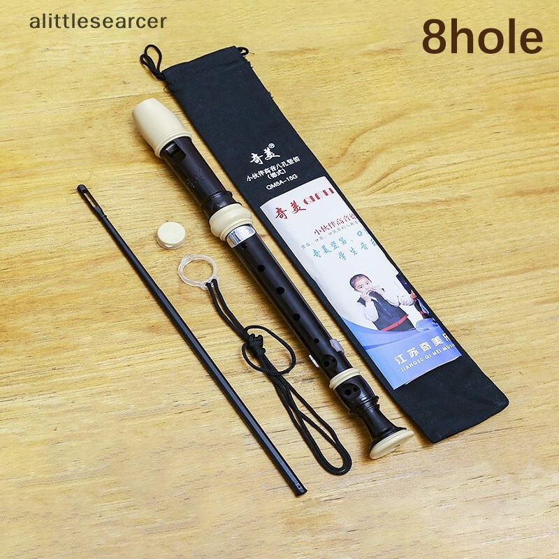 Sáo Soprano 8 Lỗ Bằng ABS Cấp Thực Phẩm Không Độc Hại Màu Đen Dễ Điều Chỉnh