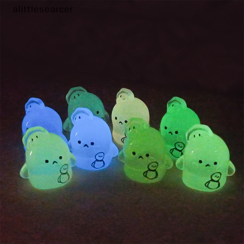 Bộ 5 Mô Hình Búp Bê Hoạt Hình Mini Bằng Nhựa Phát Quang Dễ Thương Trang Trí Nhà Cửa / Sân Vườn / Xe Hơi