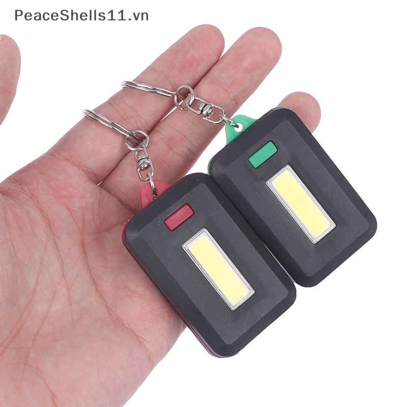 1 Móc Khóa Đèn Pin LED COB Mini Cầm Tay