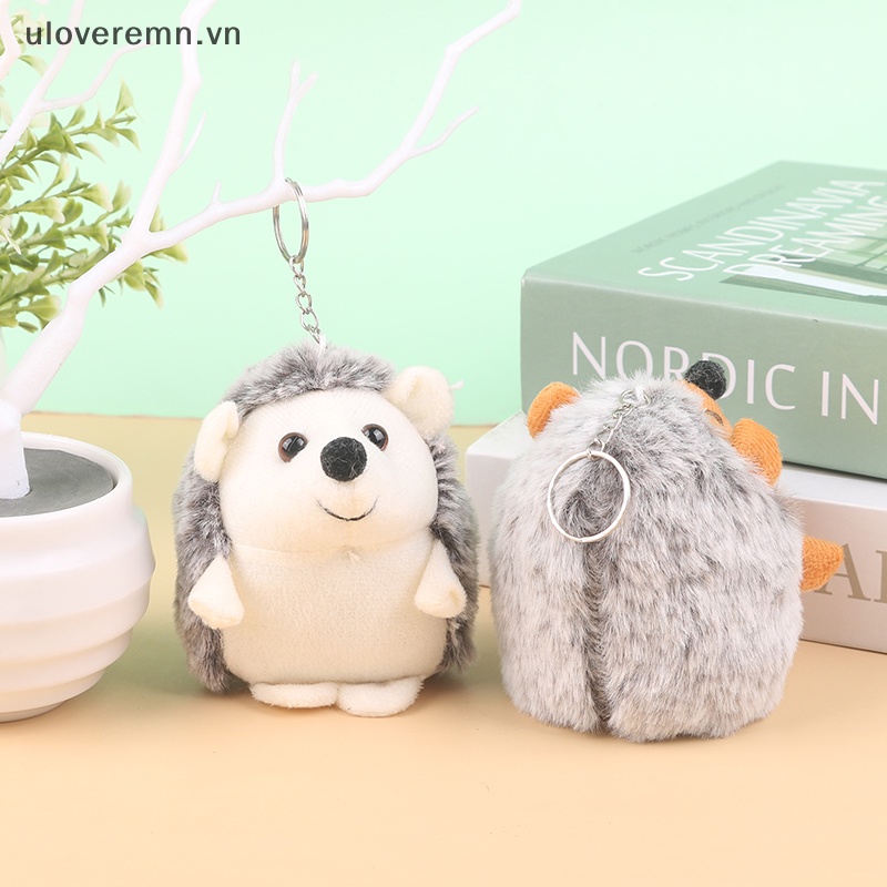 Móc Khóa Hình Nhím Nhồi Bông Mềm Mại Đáng Yêu