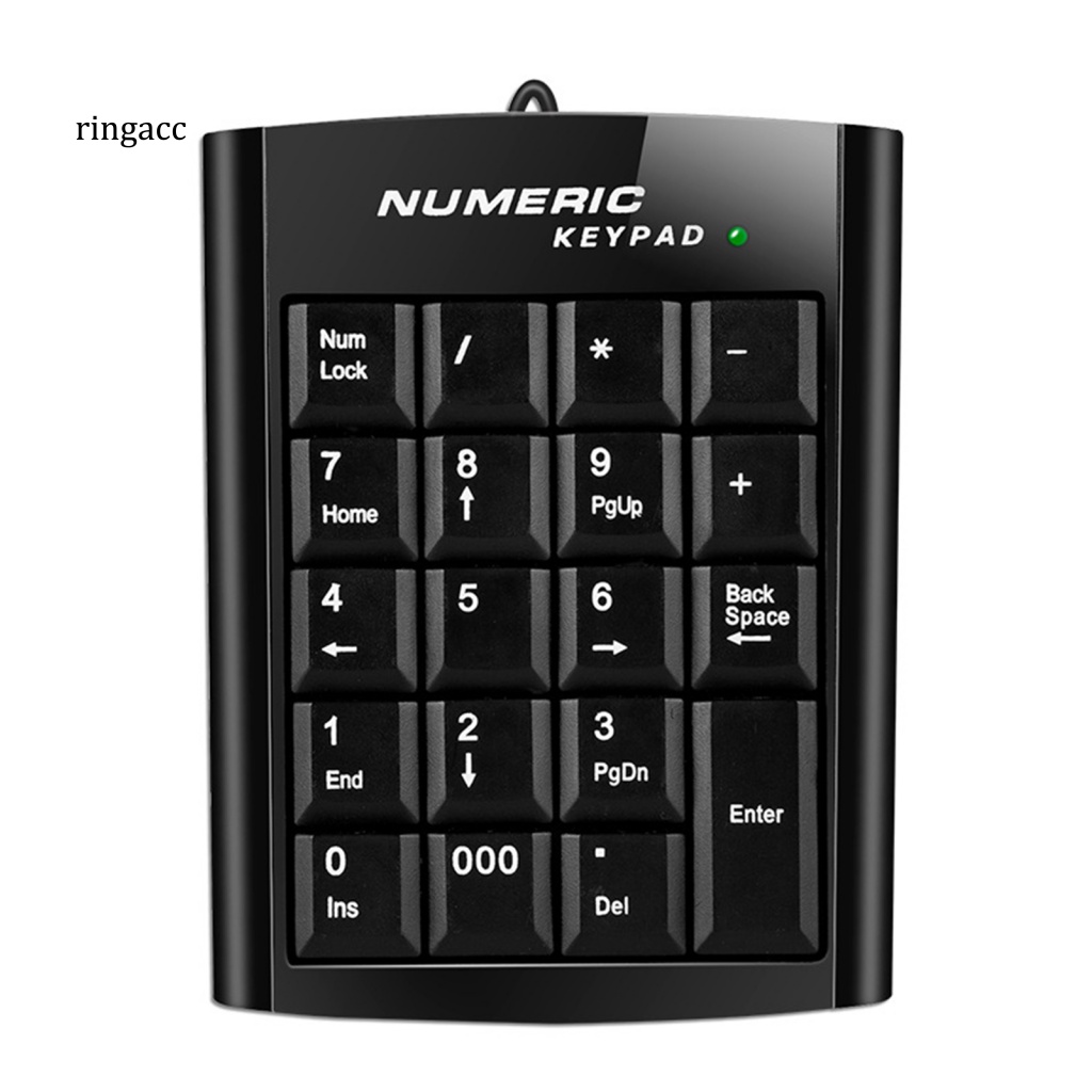 Bàn Phím Số Mini 19 Phím Có Dây Không Gây Tiếng Ồn Dùng Cho Văn Phòng