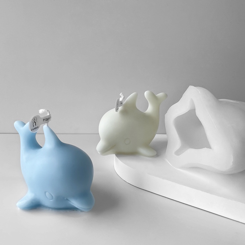 Khuôn Làm Bánh Mousse Hình Cá Heo Nhỏ Bằng Silicone