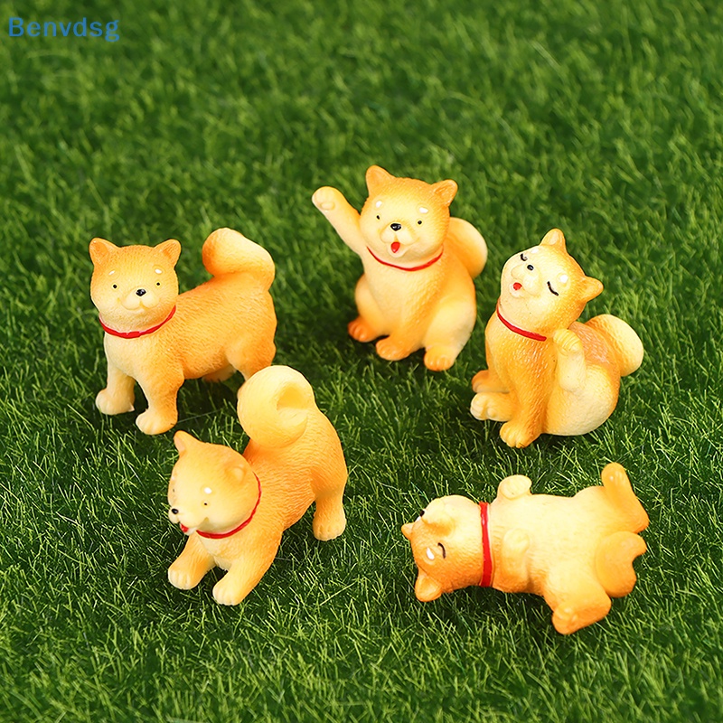1 Mô Hình Chú Chó Shiba Inu Màu Vàng Dễ Thương Dùng Trang Trí