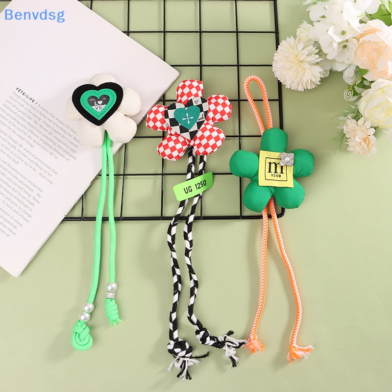 Phụ Kiện Cài Túi Xách Trang Trí Nội Thất Xe Hơi Hình Hoa Ba Chiều Bằng Cotton Dễ Thương DIY