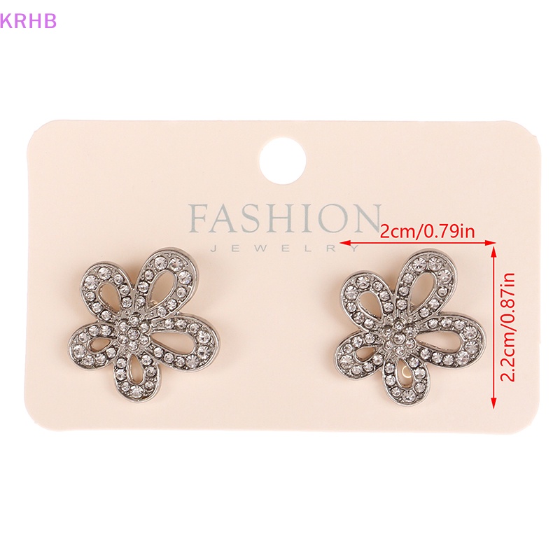 1 Đôi Bông Tai Bạc Hình Hoa Hướng Dương Đính Đá Thời Trang Dành Cho Nữ Mới