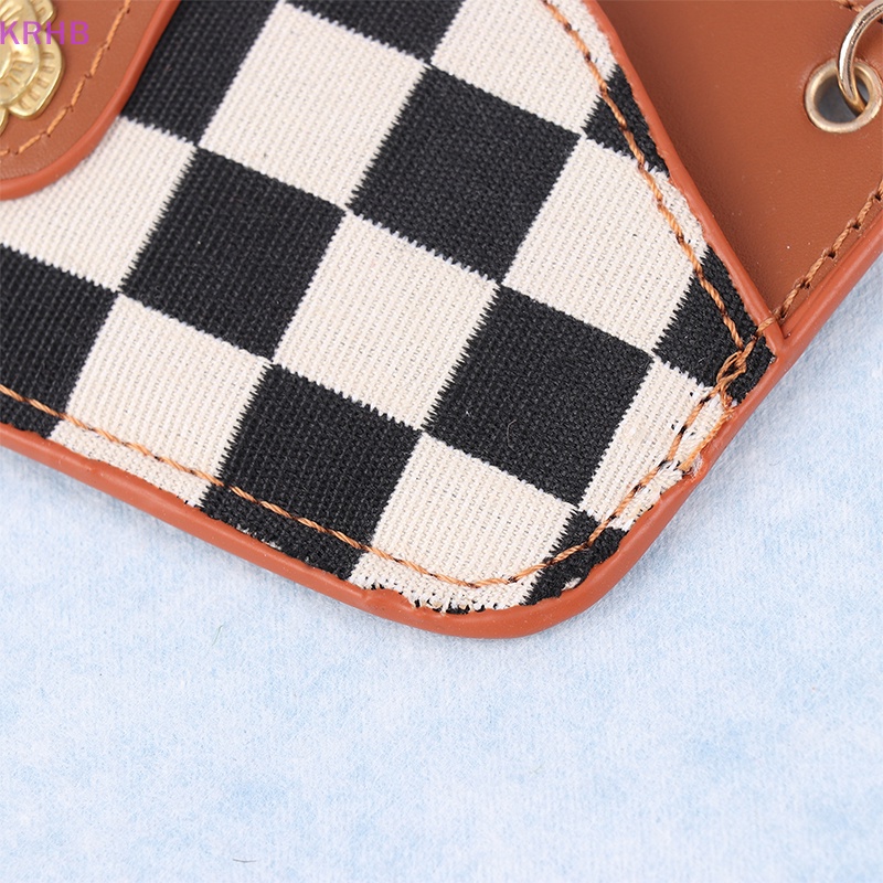 1 Túi Đựng Bảo Vệ Mắt Kính Họa Tiết Kẻ Sọc Phong Cách Thanh Lịch Mới