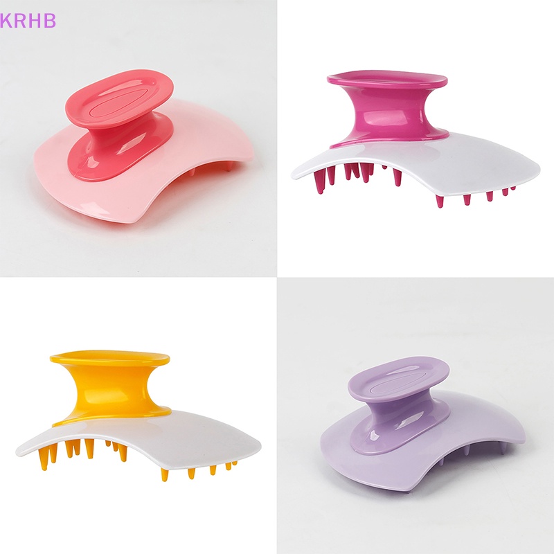Lược Silicone Dùng Chải Tóc Mát Xa Da Đầu Tiện Dụng Mới