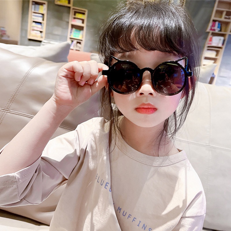 Kính Mát Chống Nắng Ngoài Trời In Họa Tiết Hoạt Hình Động Vật Dễ Thương Bảo Vệ Tai Cho Bé Trai Và Gái