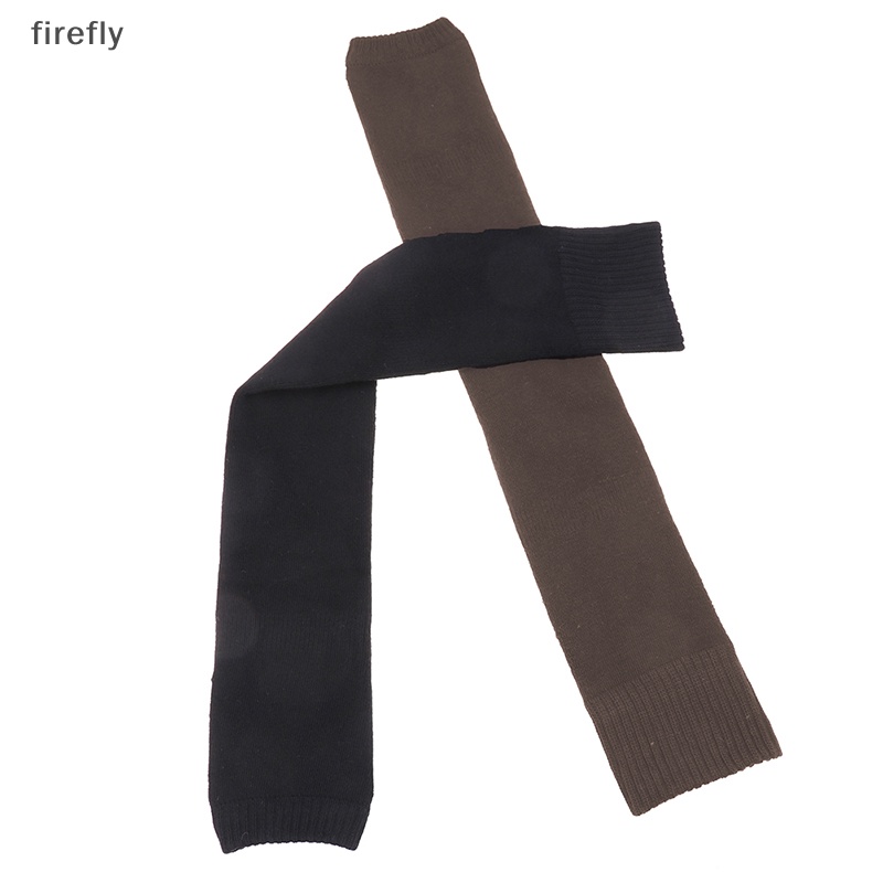 [firefly] Vớ Ống Chân Dệt Kim Giữ Ấm Mùa Đông Màu Trơn Cho Nữ