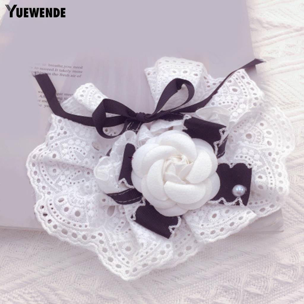 Yq.e Vòng Cổ Yếm Thắt Nơ Hoa Tinh Tế Dễ Mặc Tại Nhà Cho Thú Cưng