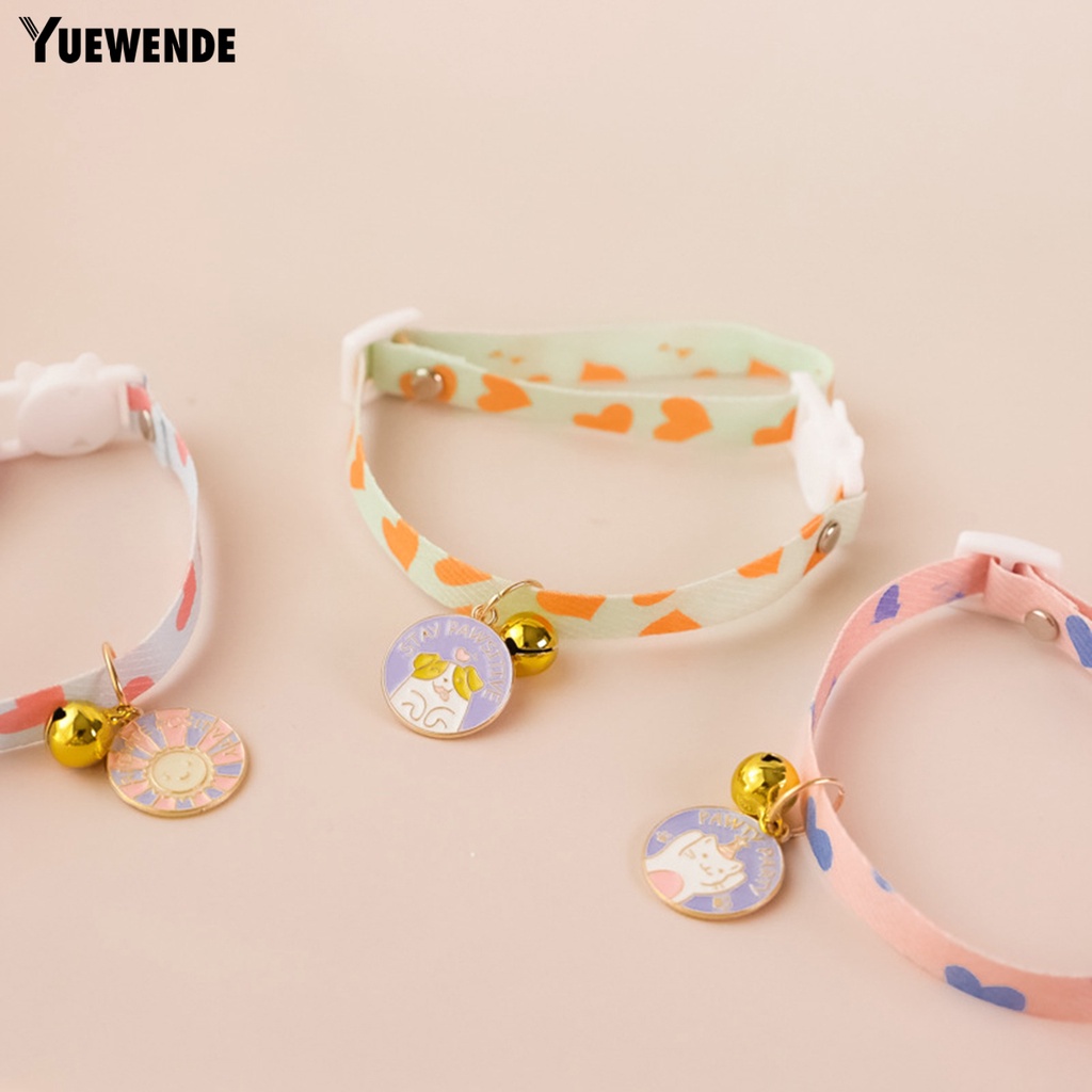 Yq.e Vòng Cổ Co Giãn Cao Trang Trí Chuông Thời Trang Cho Thú Cưng