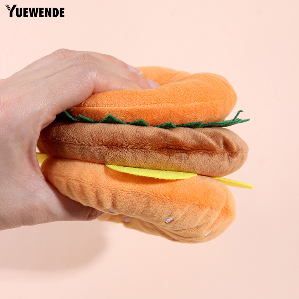 Đồ Chơi Nhai Hình Hamburger Phát Ra Âm Thanh Vui Nhộn Cho Thú Cưng