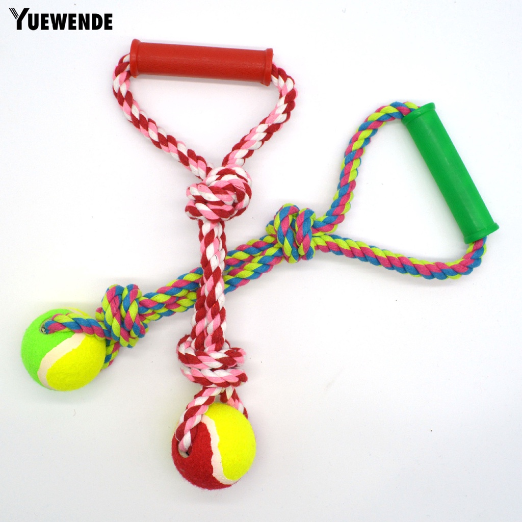 Đồ Chơi Dây Thừng Cotton Mềm Độ Co Giãn Cao Thoải Mái Chống Trầy Xước Chống Mài Mòn Làm Sạch Răng Cho Cún Cưng