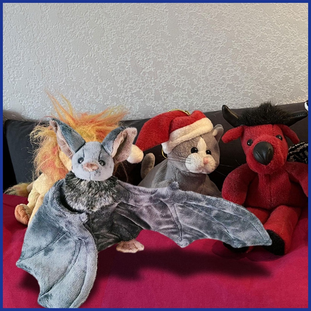 Dơi Nhồi Bông 13 Inch Mềm Mại Trang Trí Halloween