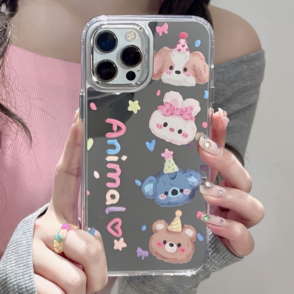 Ốp Điện Thoại TPU Mềm Chống Sốc Tráng Gương In Hình Tranh Sơn Dầu Graffiti Cho IPhone 11 14 13 12 Pro Max