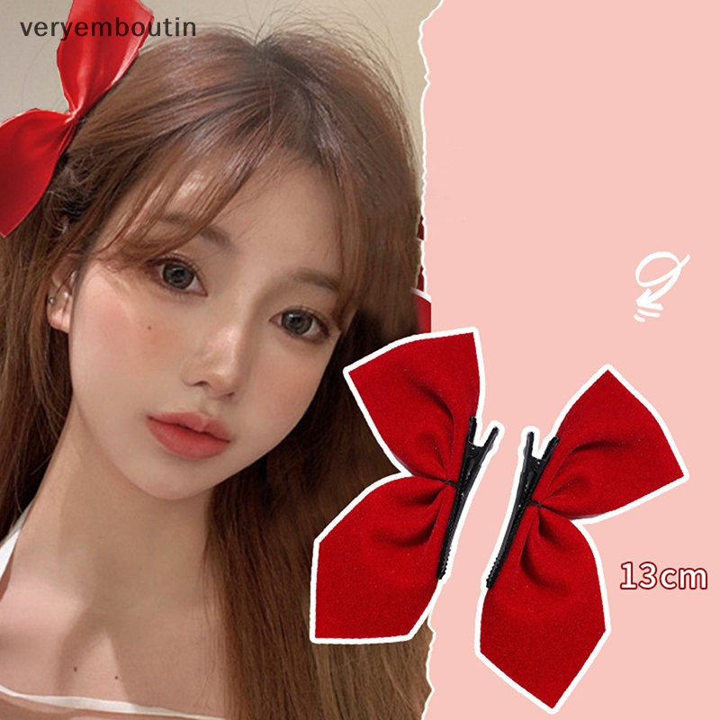 Bộ 2 Kẹp Tóc Nơ Phong Cách Vintage Thời Trang