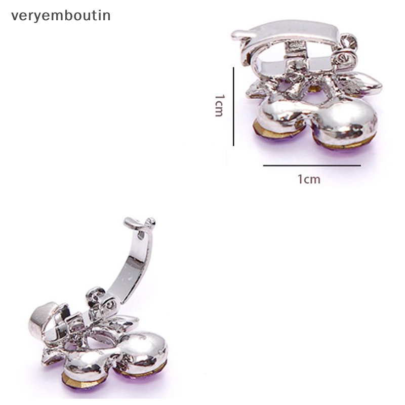 Set 10 Kẹp Tóc Càng Cua Mini Đính Đá Pha Lê Cho Bé