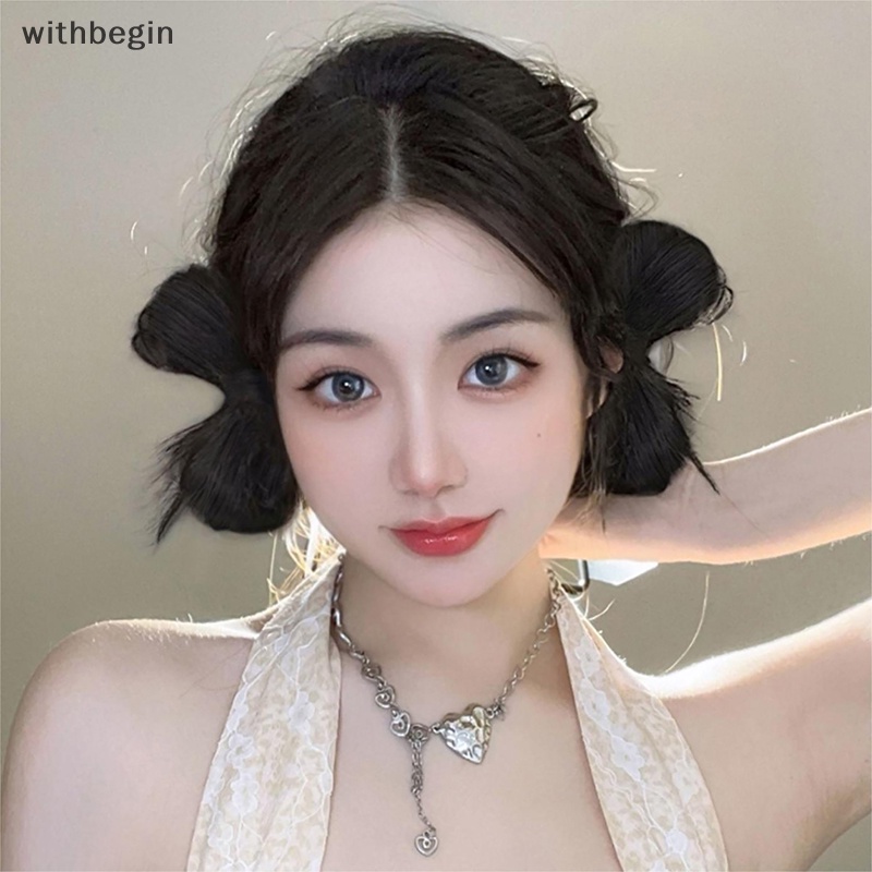 Set 1 / 2 Kẹp Tóc Giả Thắt Nơ Phong Cách Cổ Điển Thời Trang Sáng Tạo Dành Cho Nữ