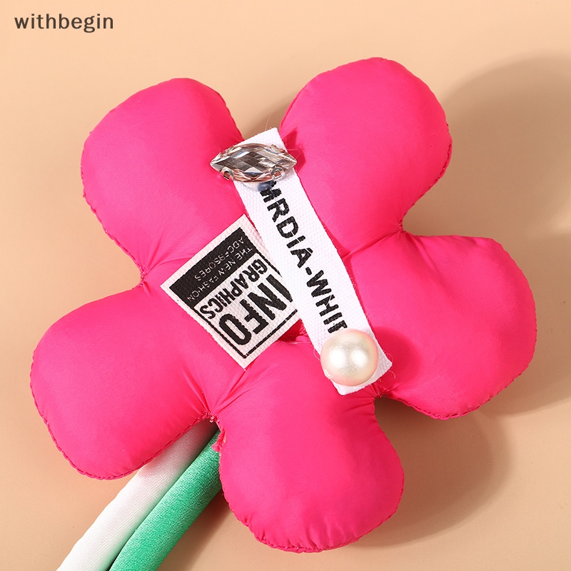 Ghim Cài Áo Hình Bông Hoa 3D Bằng Cotton Dễ Thương Thời Trang Cho Nữ