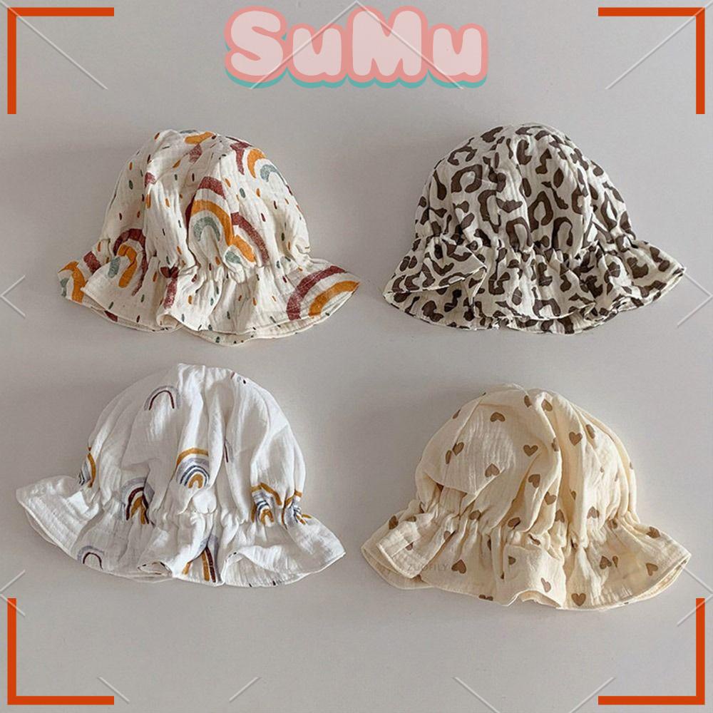 Mũ Tai Bèo Chất Liệu Cotton Mềm Mại Chống Tia UV Dễ Thương Cho Bé Sơ Sinh