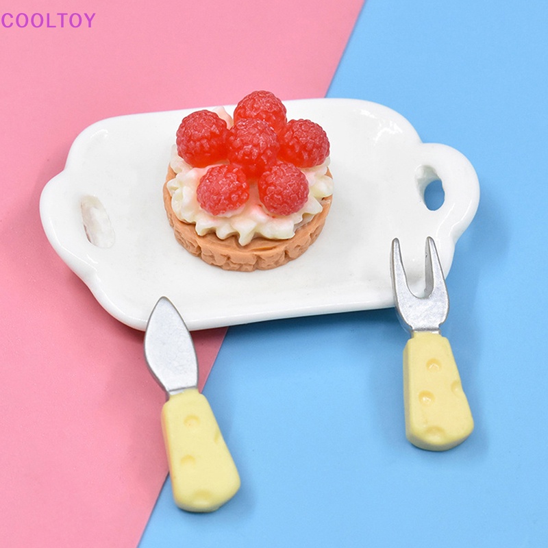 Set 10 Mô Hình Bánh Kem Tráng Miệng Trang Trí Nhà Búp Bê DIY